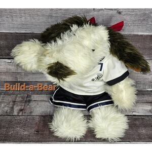 Build-A-Bear Workshop Shaggy Hound Dog #7 Soccer Plush Stuffed Animal TEDDY BEAR